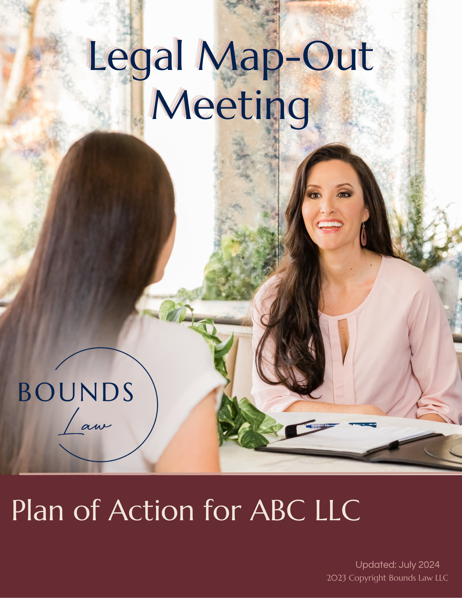 Example Bounds Law Legal Map-Out Meeting Plan of Action for ABC LLC